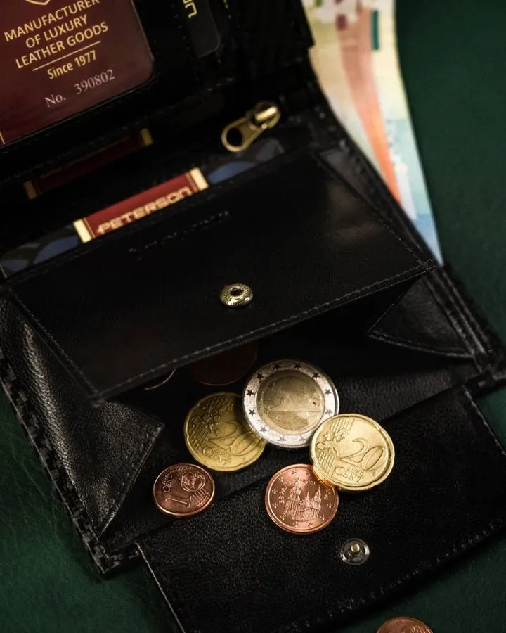 Portfel skórzany Peterson [DH] PTN 317-CA czarny