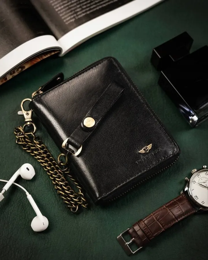 Portfel skórzany Peterson [DH] PTN 340Ł-2-1-1 czarny