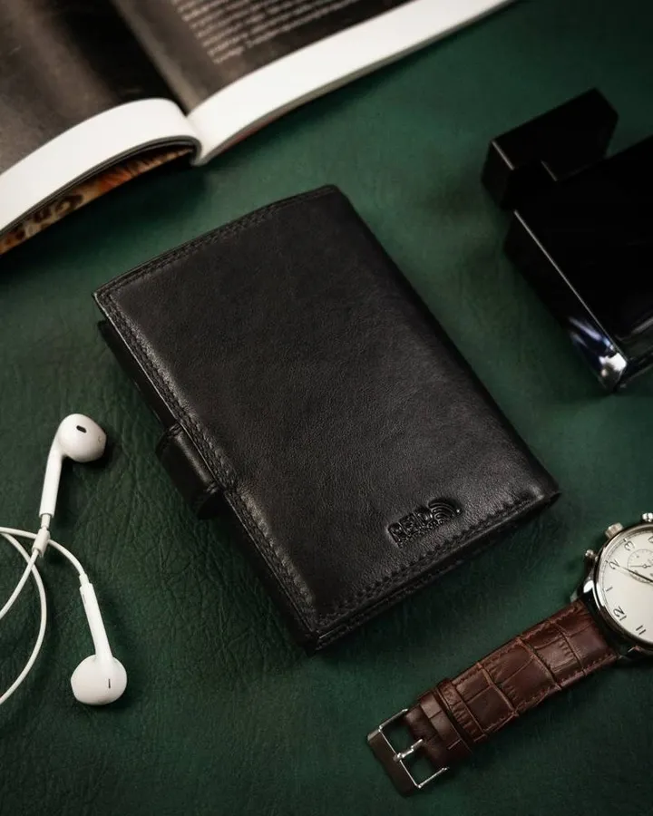 Portfel skórzany Peterson czarny [DH] PTN MR-03L-CN