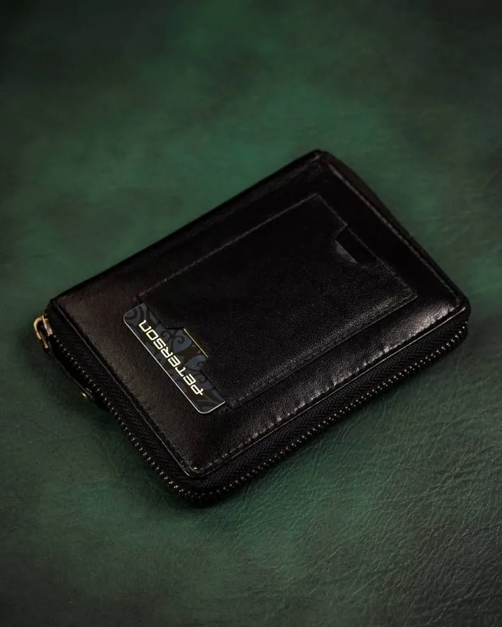 Portfel skórzany Peterson [DH] PTN 340-P czarny