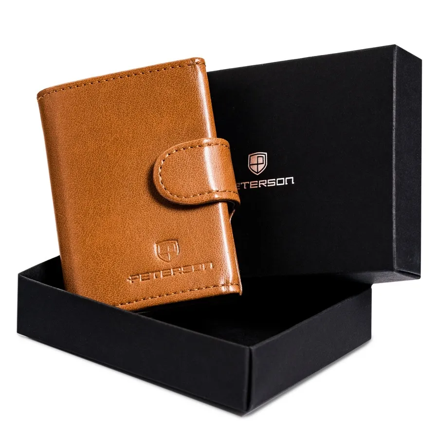 Portfel na karty Peterson PTN 122511901 brązowy
