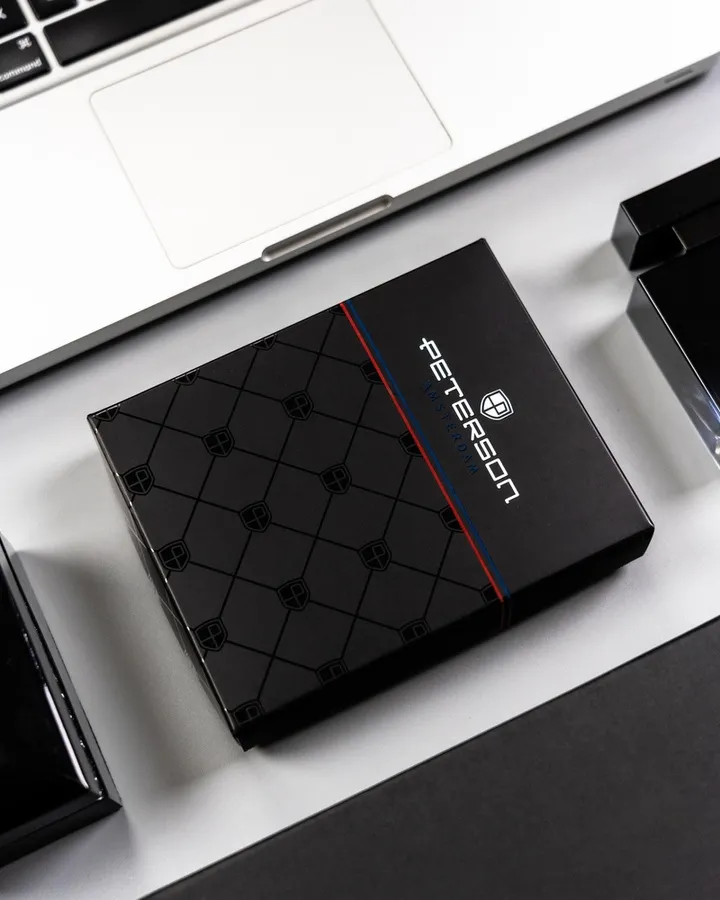 Portfel skórzany Peterson PTN 1542K czarny