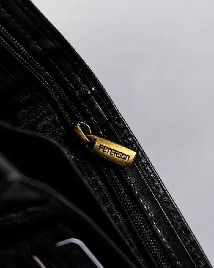 Portfel skórzany Peterson [DH] PTN 22301L-VT czarny