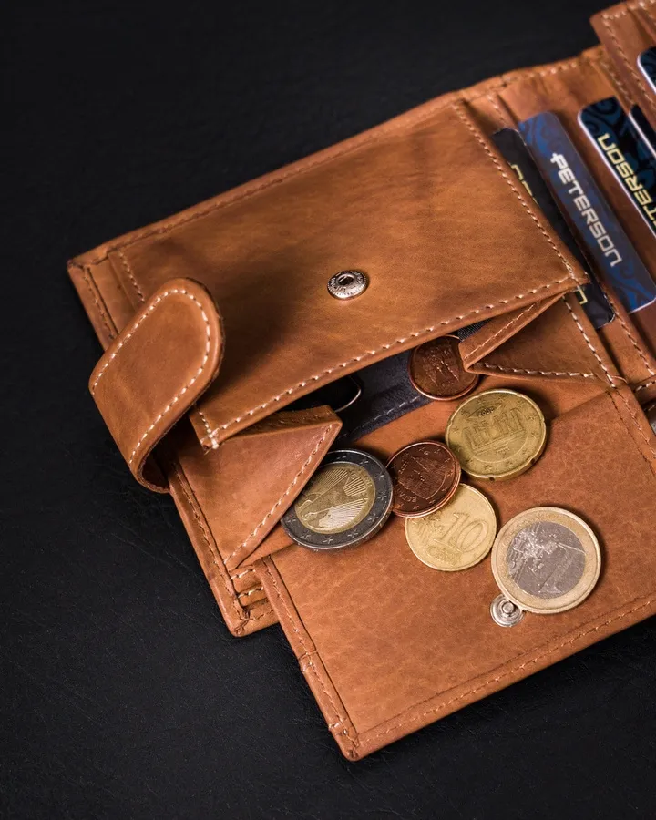 Portfel skórzany Peterson PTN N008L-PCA j. brązowy