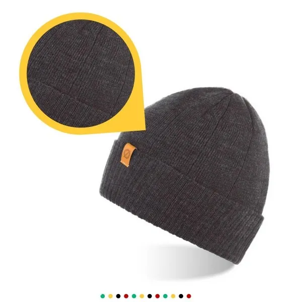 Zimowa czapka męska Brødrene cz8 c. szara 9922