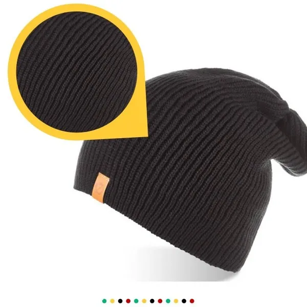 Klasyczna czapka męska Brødrene cz7 czarna 9920