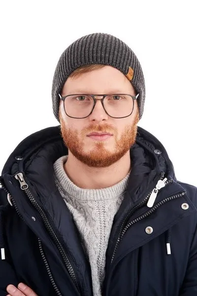 Męska czapka Brødrene cz7 9920 c. szara