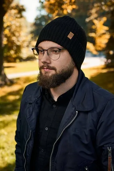 Męska czapka zimowa Brødrene cz14 9932 czarna