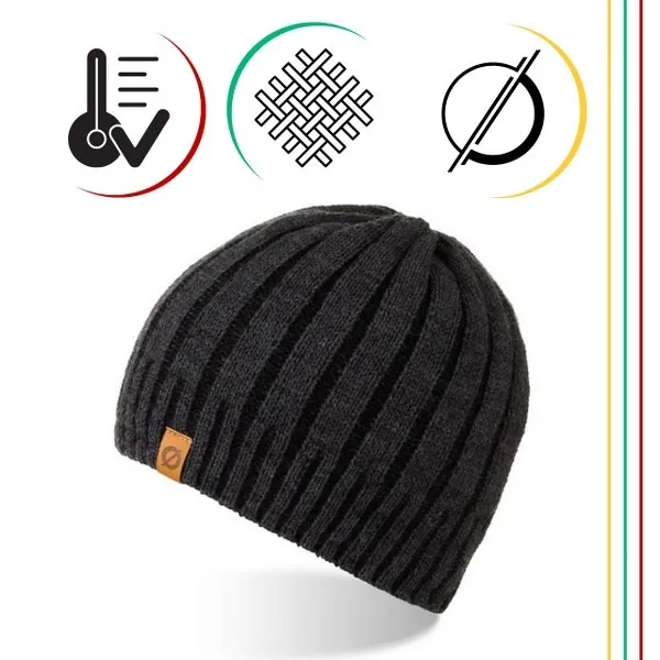 Męska czapka zimowa Brødrene cz16 c. szara 9934