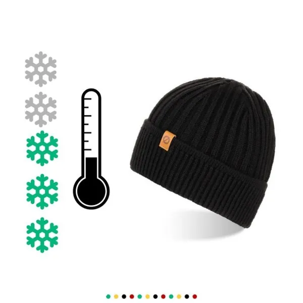 Męska czapka zimowa beanie Brødrene cz12 czarna 9929