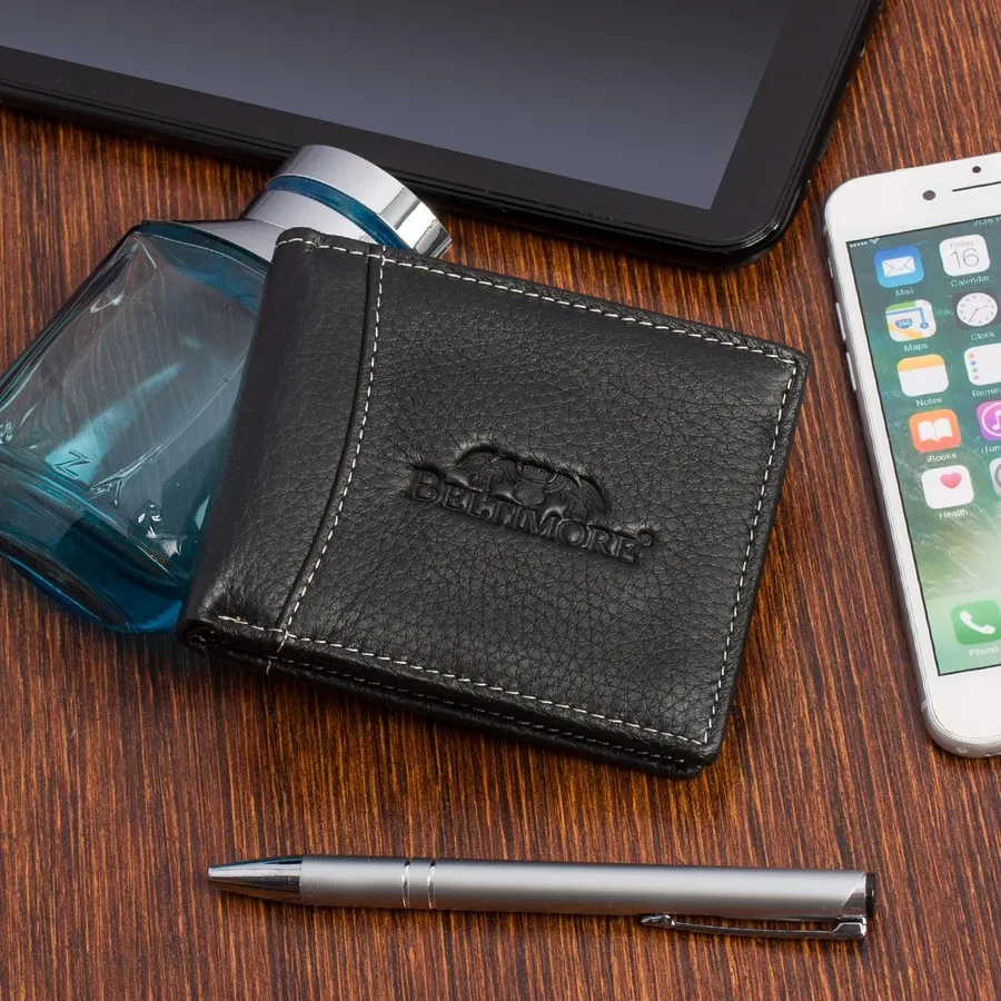 Portfel skórzany czarny Beltimore z RFiD L54