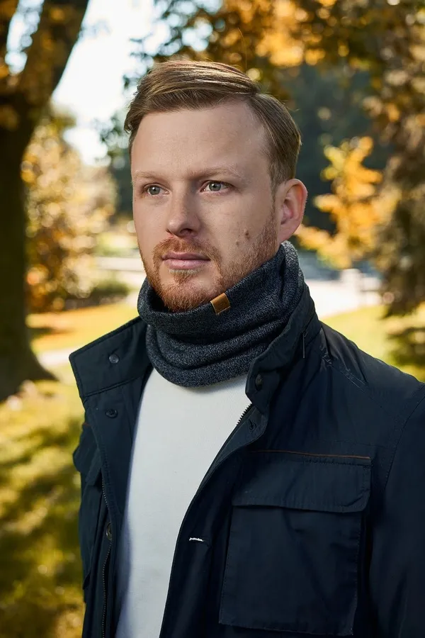 Zestaw zimowy Brødrene czapka komin rękawiczki 99998-ZES granatowy