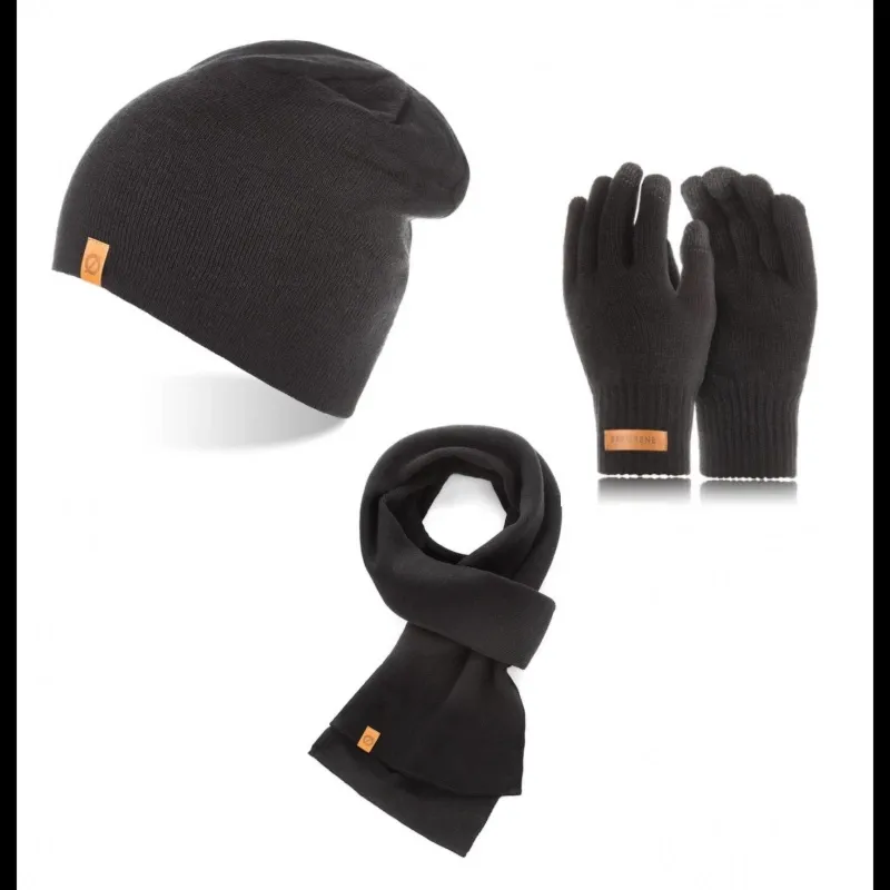 Komplet zimowy Brødrene 103134 czarny