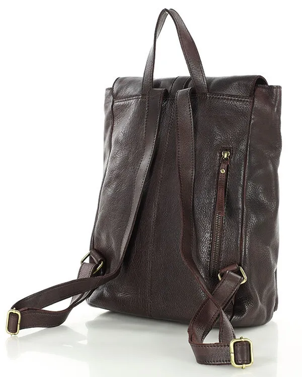 Plecak skórzany MARCO MAZZINI czekoladowy vs30c