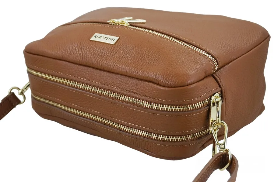 Listonoszka skórzana BARBERINI'S j. brązowa 979-12