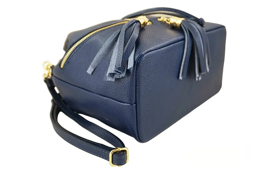 Worek skórzany boho BARBERINI'S 977-41 granatowy