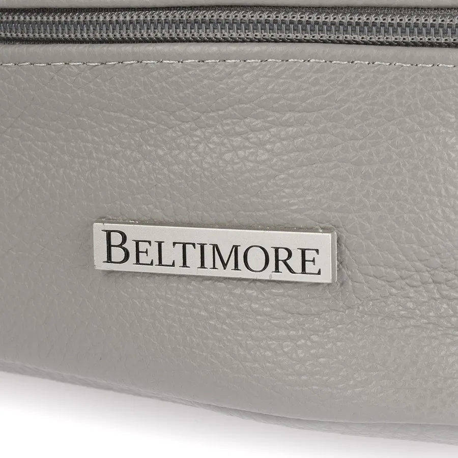 Shopperka skórzana Beltimore I66 j. szara