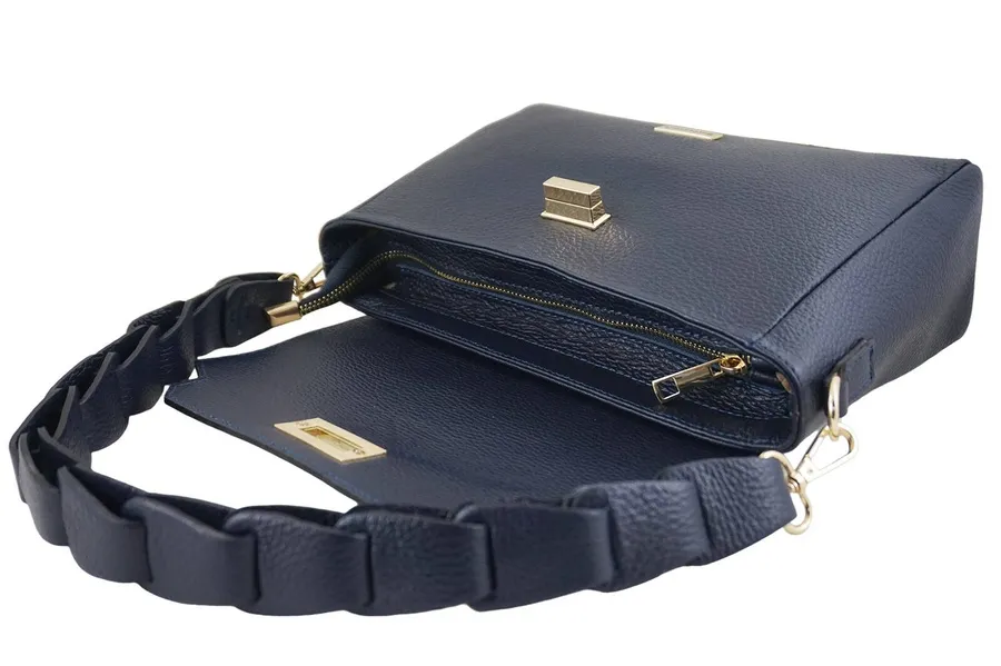 Listonoszka skórzana BARBERINI'S 981-4 granatowa