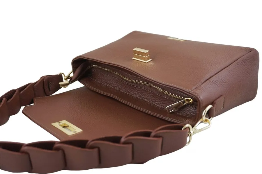 Listonoszka skórzana BARBERINI'S 981-6 brązowa