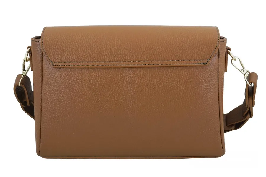 Listonoszka skórzana BARBERINI'S j. brązowa 981-12