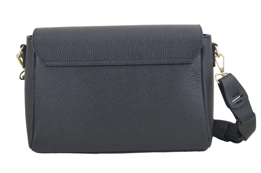 Listonoszka skórzana BARBERINI'S 981-1 czarna