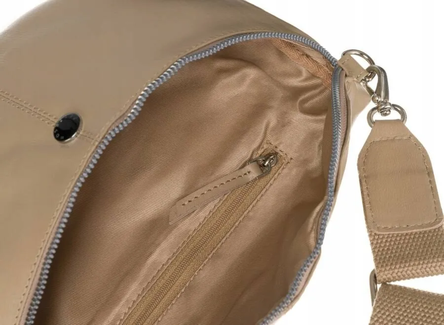 Nerka skórzana Peterson PTN NER-375-SNC beżowa