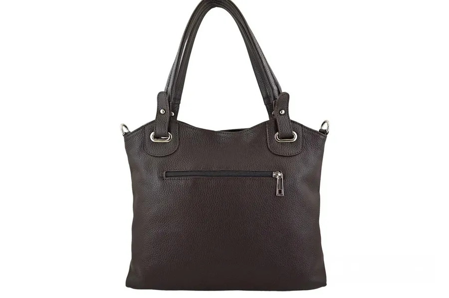 Shopperka skórzana BARBERINI'S c. brązowa 982-11