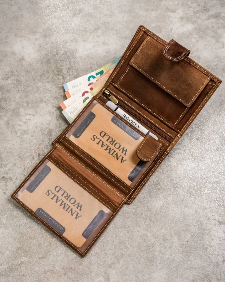 Portfel skórzany Always Wild N4L-CHM-HORSE brązowy