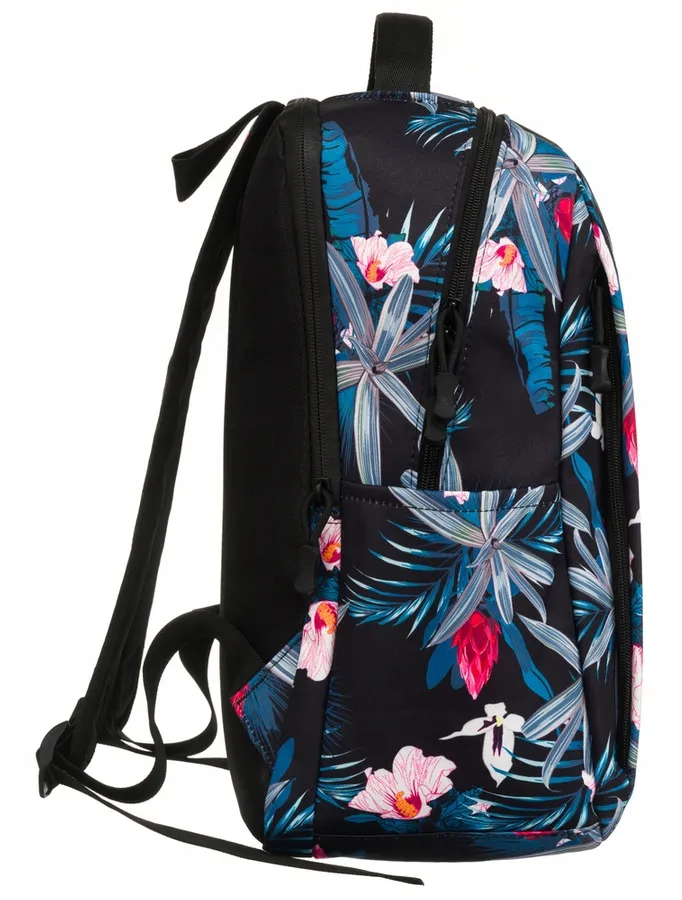 Plecak damski Peterson PTN 77707 granatowy print