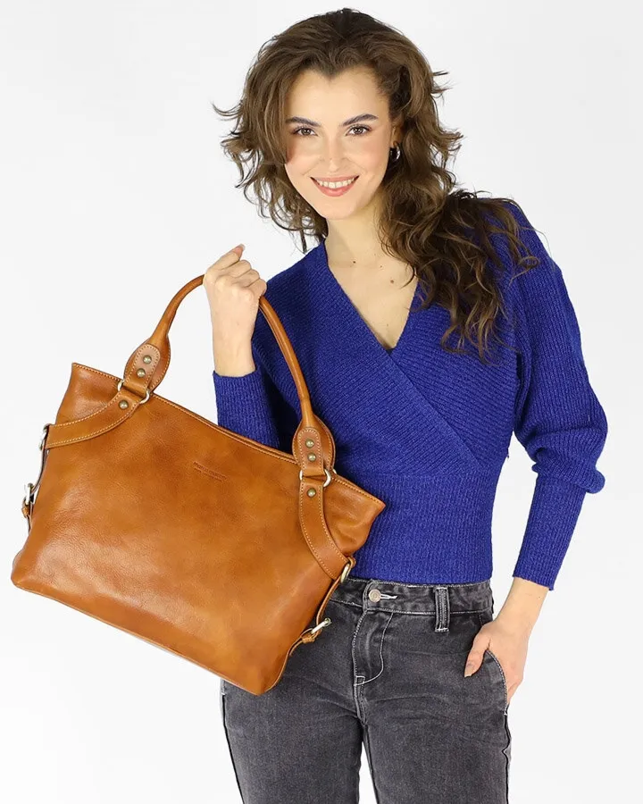 Kuferek skórzany MARCO MAZZINI 418a camelowy