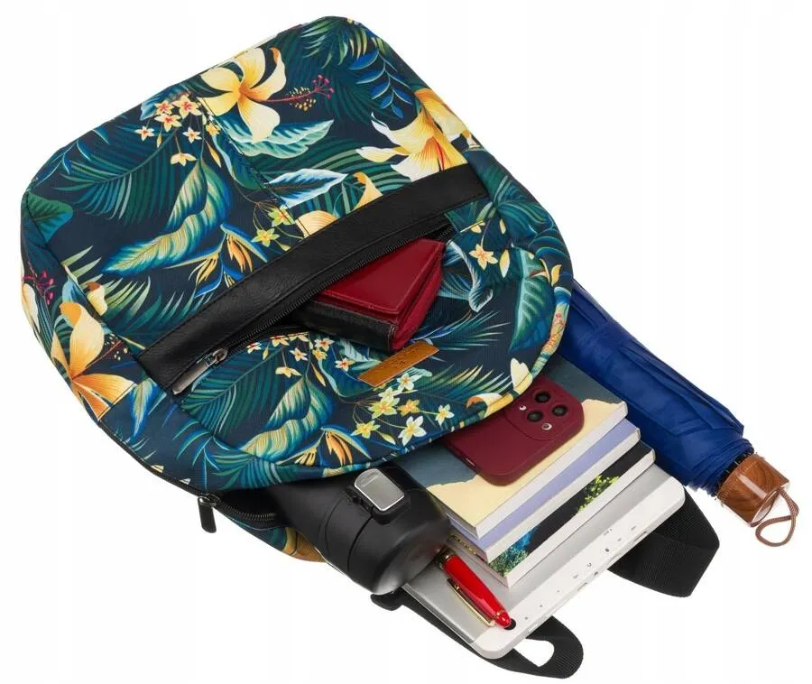 Plecak damski Rovicky R-PL15601 print kwiaty