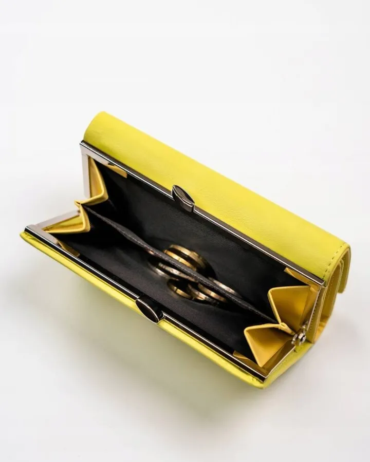 Portfel damski 4U Cavaldi GD23-DNM cytrynowy