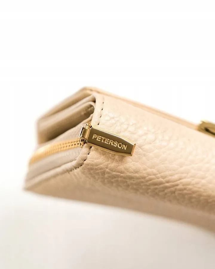 Portfel damski Peterson PTN 001-HB beżowy