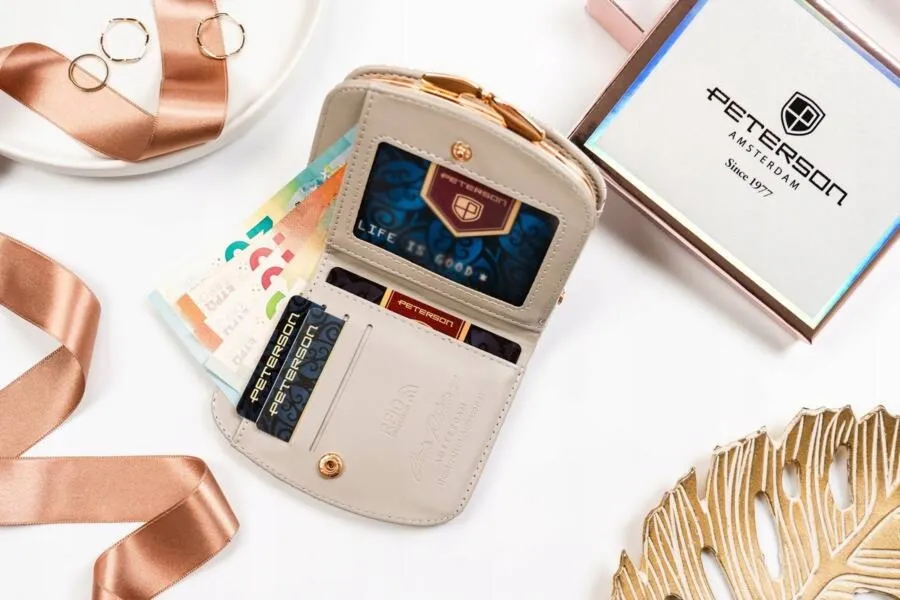 Portfel damski Peterson PTN 1830-F8 kwiaty