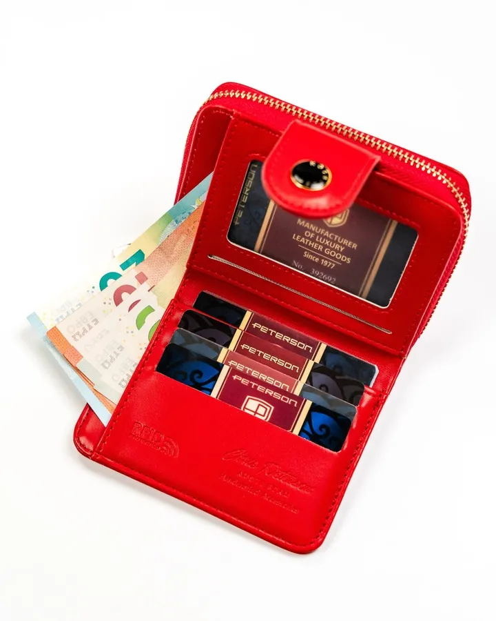 Portfel damski Peterson PTN 014-JI czerwony