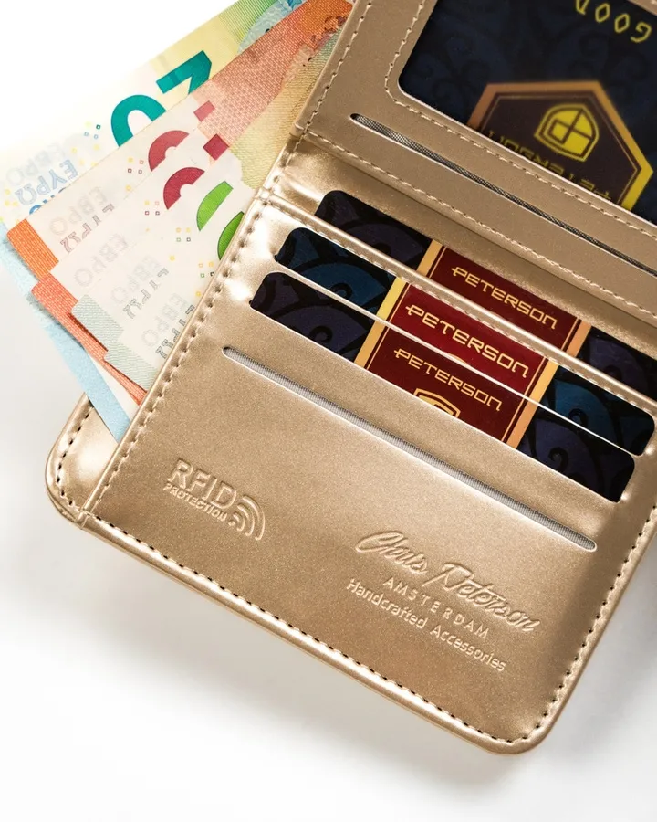 Portfel damski Peterson złoty PTN 014-LAK