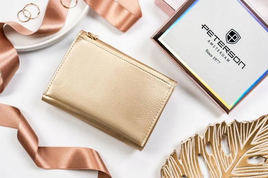 Portfel damski Peterson PTN 013-HRH złoty