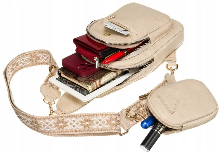 Saszetka damska Rovicky R-KP-01-F19 beżowa