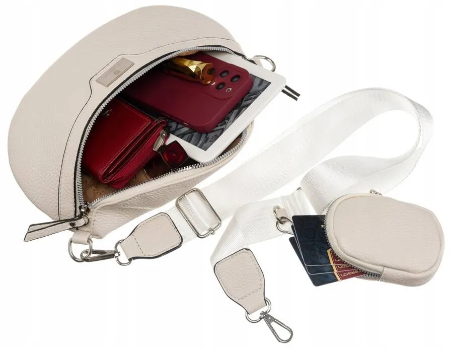 Saszetka damska nerka Peterson PTN NER-ALE-8 biała