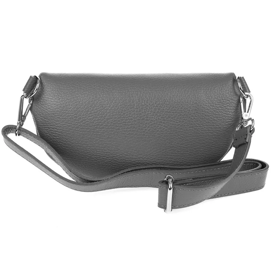 Saszetka damska nerka VERA PELLE B68 szara