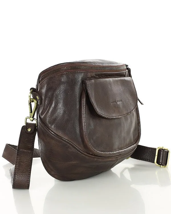 Listonoszka skórzana MARCO MAZZINI c. brązowa vs103c