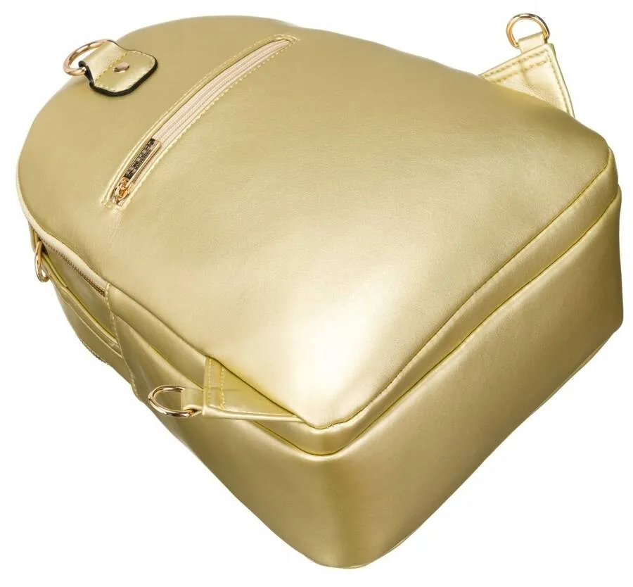 Plecak damski Peterson PTN F3606 złoty