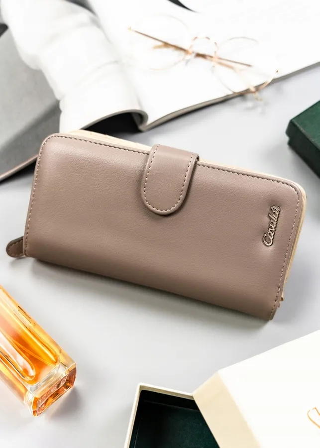 Portfel damski 4U Cavaldi N113-APU-BL beżowy