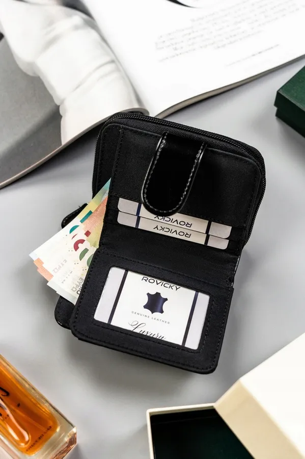 Portfel czarny 4U Cavaldi N116-APU-BL