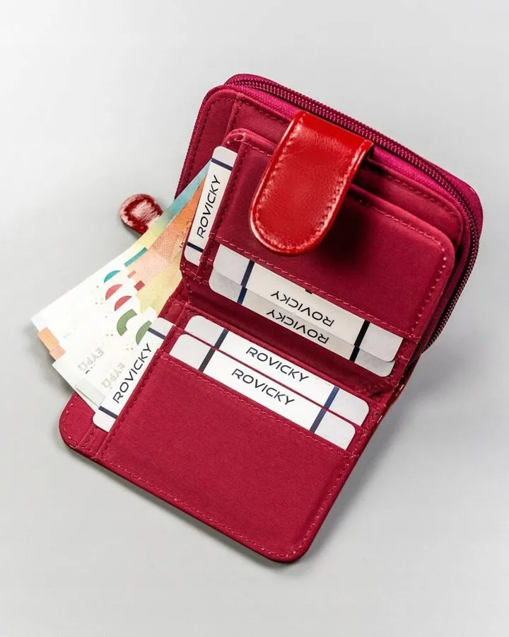 Portfel c. czerwony 4U Cavaldi N116-APU-BL