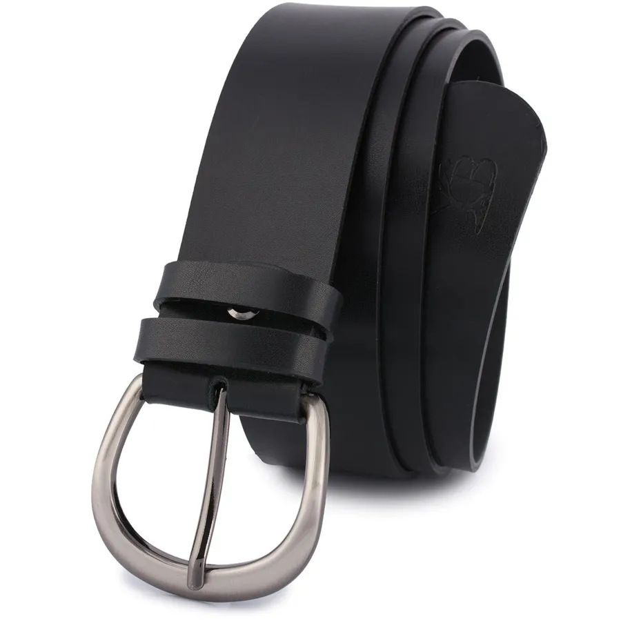 Pasek skórzany BELTIMORE r.110-125 cm D86 czarny