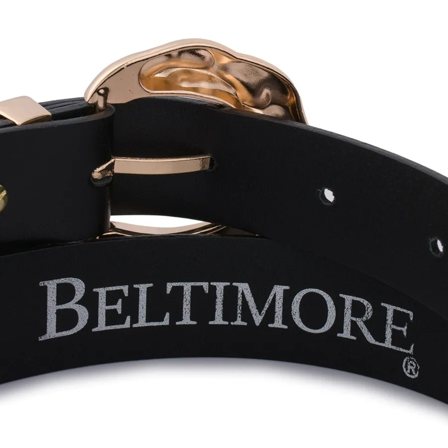 Pasek skórzany BELTIMORE r.110-125 cm D96 czarny