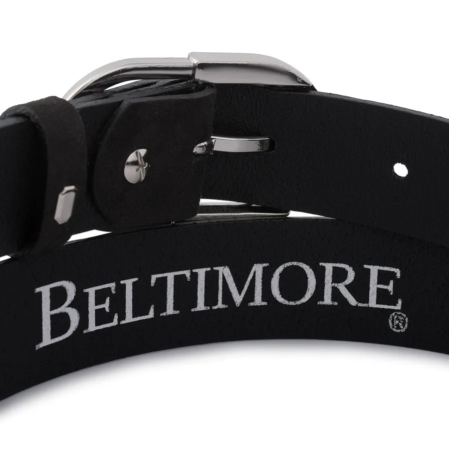 Pasek skórzany BELTIMORE r.110-125 cm D97 czarny