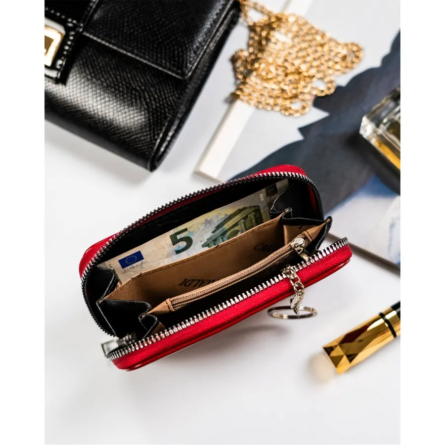 Portfel skórzany 4U Cavaldi ABT-02-BL czerwony