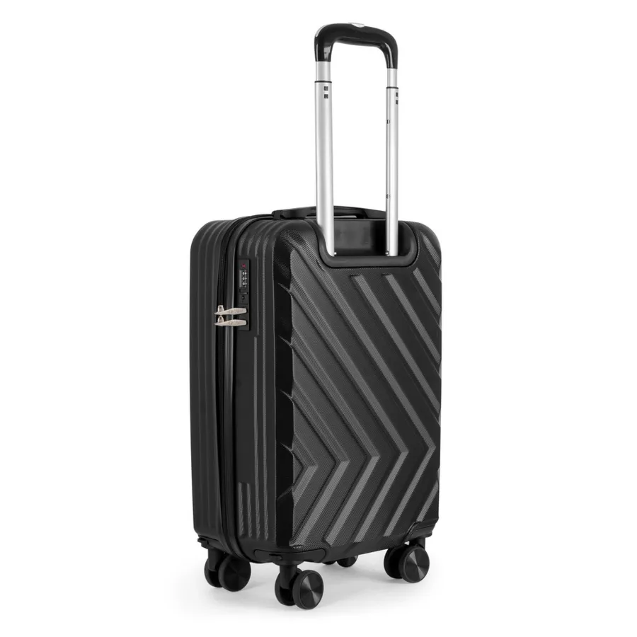 Walizka podróżna mała kabinowa S ABS SOLIER KYOTO 1071 czarna 20'